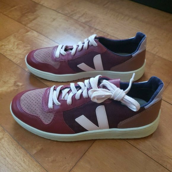 EUC VEJA V10 PIXEL MULTICO BURGUNDY PINK 9 40 EU - Picture 3 of 7
